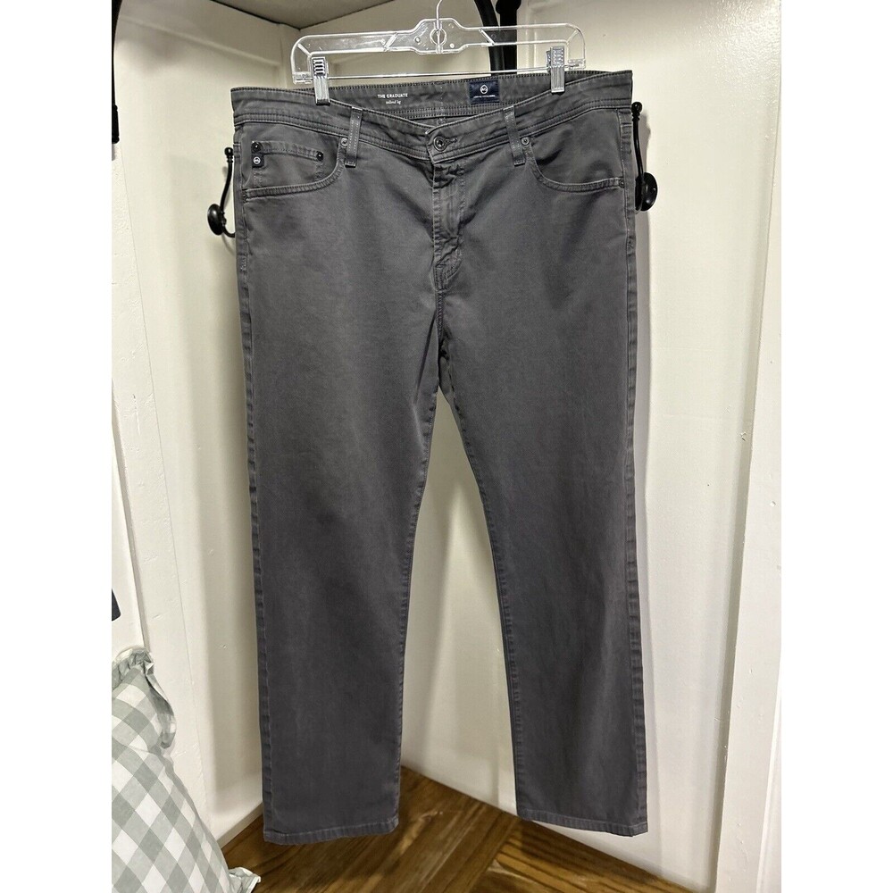 AG Adriano Goldschmied The Graduate Men’s 38x32 Gray Tailored Leg Pants